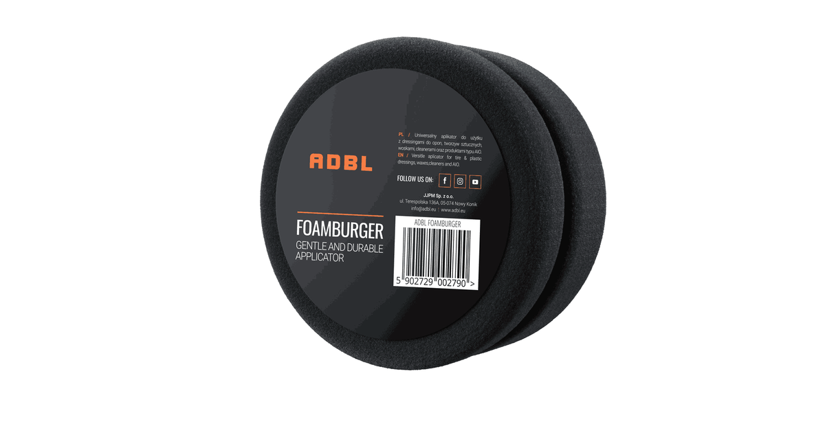 ADBL Foamburger – Aplicator Rotund din Spumă pentru Detailing - CarHub
