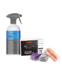 Kit Decontaminare Mecanică Vopsea &ndash; Lubrifiant Clay CLS + Argilă ADBL Rainbow