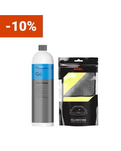 Kit Curățare Geamuri Auto Fără Urme &ndash; Koch Chemie Glass Cleaner + ADBL Yellowstone