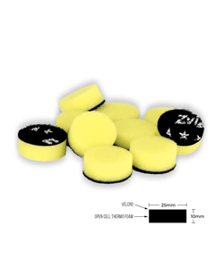 Set 10 bureti polish fini Zvizzer Thermo Mini Pad, Yellow 25/10 mm