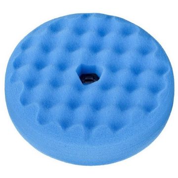 Burete polish fin cu fata dubla 3M Quick Connect, albastru, 150mm 