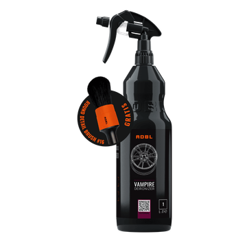 Set promo solutie decontaminare jante Adbl Vampire 1L + Pensula detailing 31mm Cadou