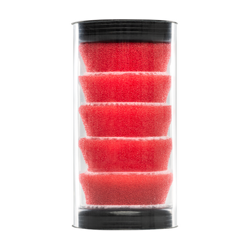 Burete polish mediu Ewocar Red Medium Pad 45mm, set 5 bucati