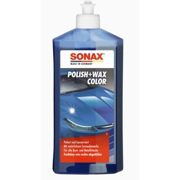 Polish la culoare cu ceara Sonax Nanopro, albastru 250ml 296241