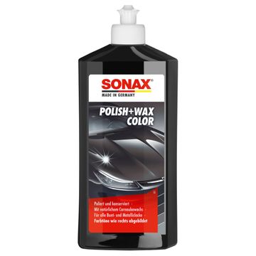 Polish la culoare cu ceara negru Sonax Nanopro, 500ml
