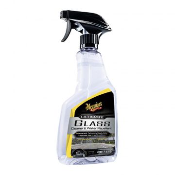 Solutie curatare geamuri cu efect hidrofob Meguiar's Ultimate Glass Cleaner & Water Repellent, 473ml