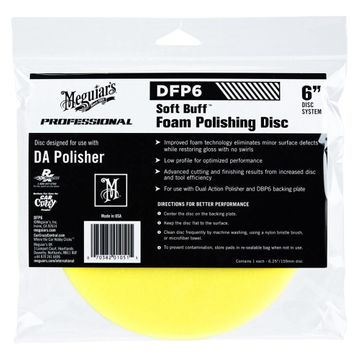 Burete polish moale 6" - Meguiar's DA Foam Polishing Disc 6" DFP6