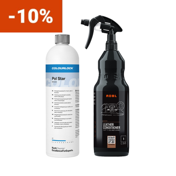 Kit Curățare și Întreținere Piele Auto – Pol Star + Leather Conditioner