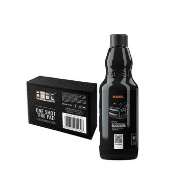 Kit protecție plastice exterioare ADBL Blackouter 500 ml cu aplicator pentru restaurare și întreținere - CarHub
