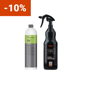 Kit Curățare și Întreținere Piele Auto – Pol Star + Leather Conditioner