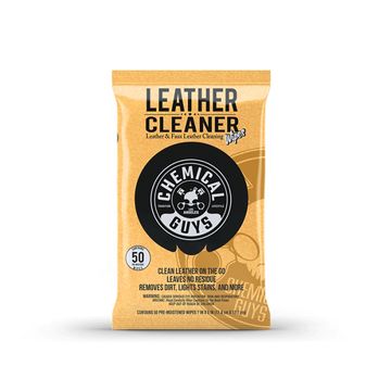 Servetele umede pentru curatarea si hidratarea pielii ChemicalGuys LEATHER CLEANER WIPES, 50 de servetele