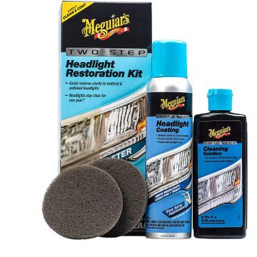 Kit polish restaurare faruri manual in 2 pasi Meguiar's Two Step Headlight Restoration Kit, G2970
