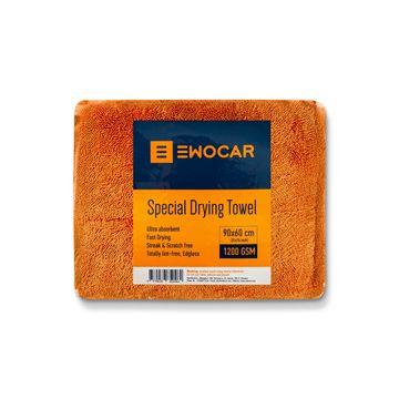 Prosop uscare ultra absorbant din microfibra portocaliu 90x60cm, 1200GSM