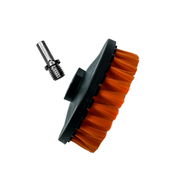 Perie moale textil cu adaptor bormasina Adbl Twister Soft, 125mm