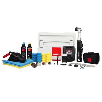 Masina de polishat cu gat lung Rupes Bigfoot Nano iBrid Kit Deluxe, valiza plastic