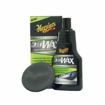 Ceara curatare si protectie Meguiar's 3 in 1 Wax, 473ml