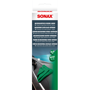 Set 2 lavete din microfibra pentru sticla si interior Sonax Microfibre Cloth Glass+Interior
