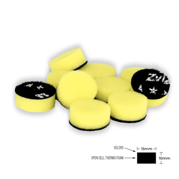 Set 10 bureti polish fini Zvizzer Thermo Mini Pad, Yellow 15/10 mm