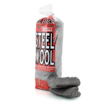 Burete foarte fin din lana de otel pentru slefuire AllStar Steel Wool #00, set de 16 bucati