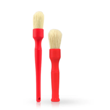Set pensule detailing din par natural Detail Factory Boar Detailing Brush, 2 bucati