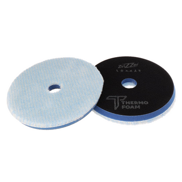 Pad orbitala termostabil hibrid mediu abraziv ZviZZer Thermo Hybrid Pad, albastru, 160 mm