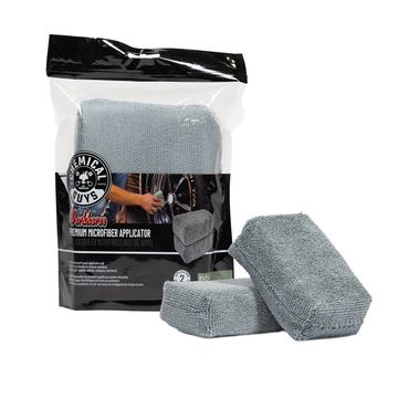 Set aplicatoare soft din microfibra ChemicalGuys WORKHORSE PREMIUM APPLICATOR, 2 bucati