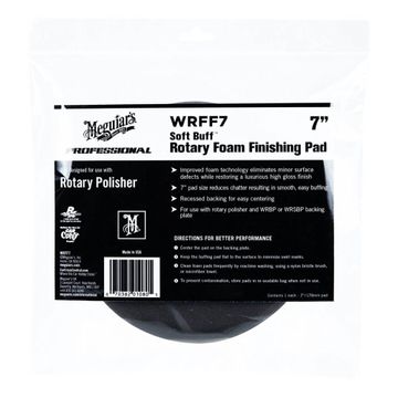 Burete polish moale - Rotary foam finishing pad 7" Meguiar's WRFF7
