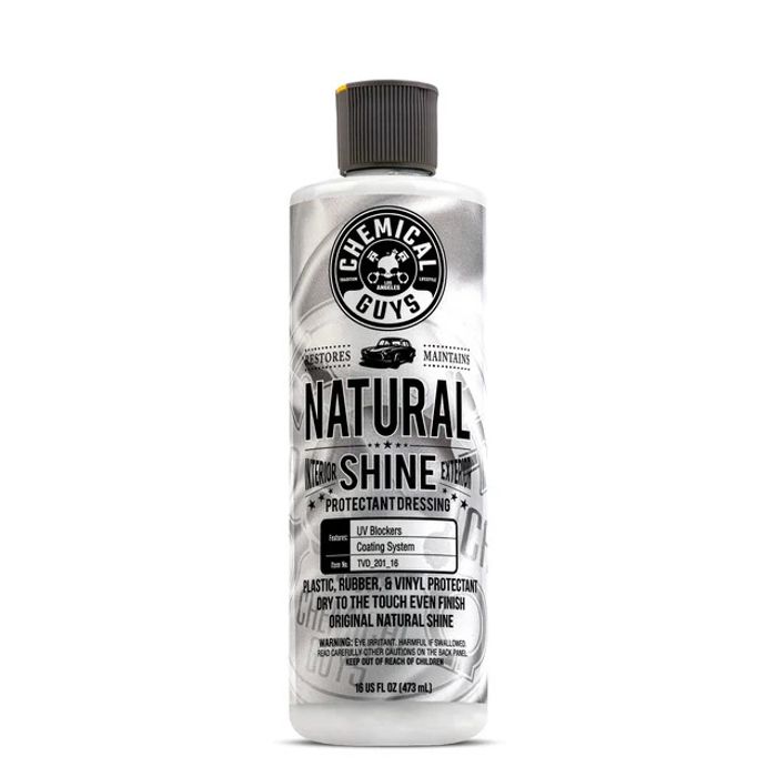 Dressing pentru plastice, cauciucuri si vinyl ChemicalGuys Natural Shine New Look Shine Plastic, Rubber, Vinyl Dressing, 473 ml