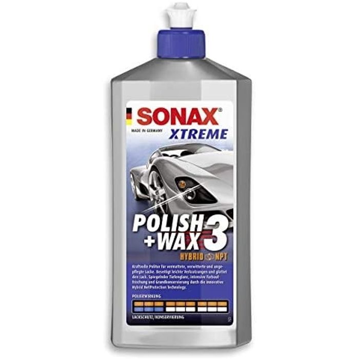 Polish auto cu ceara Sonax Xtreme Polish + Wax 3 Hybrid NPT 500ml, 202200