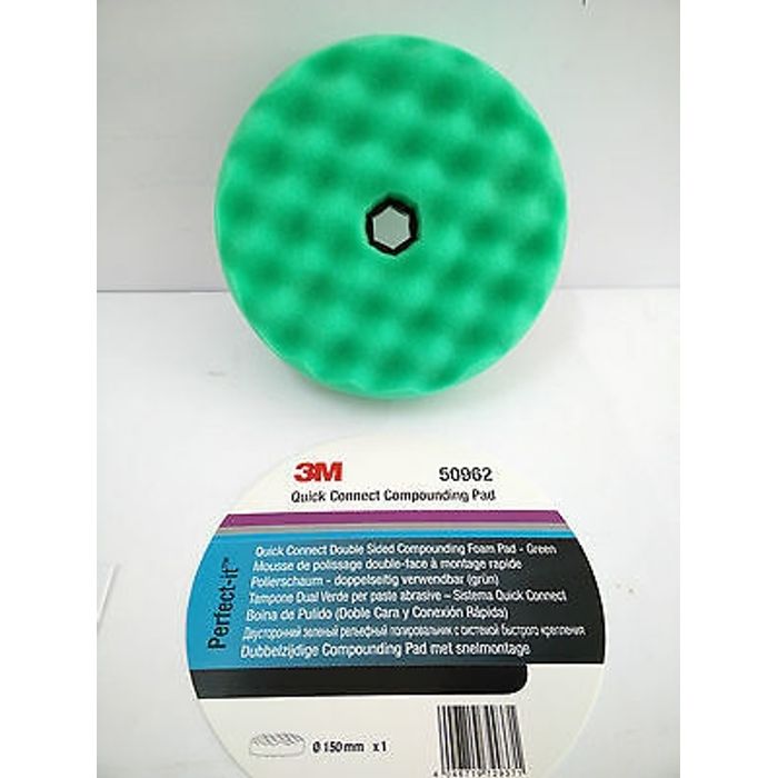 Burete valurit abraziv cu fata dubla 3M, verde, 150mm