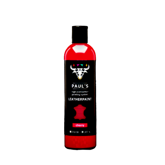 Vopsea pentru piele pigment visiniu Cherry Paul's Leather Paint 300ml