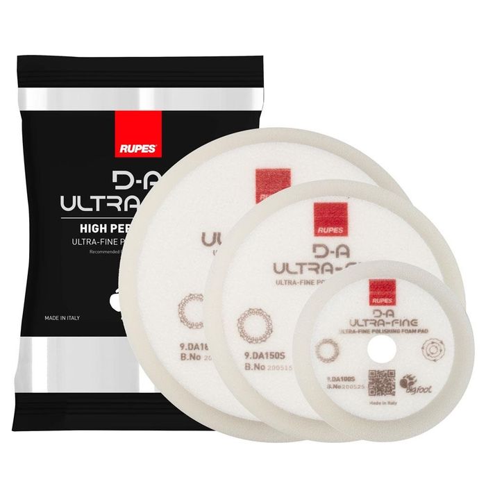 Burete ultrafin polish Rupes D-A Ultra-Fine Foam Pad, alb
