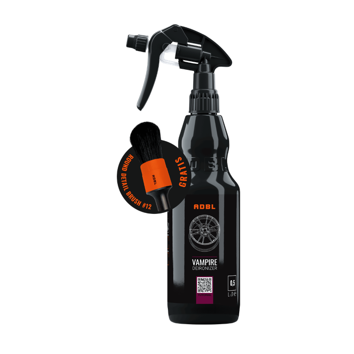 Set Promo solutie decontaminare jante Adbl Vampire 500ml + Pensula detailing 25mm Cadou