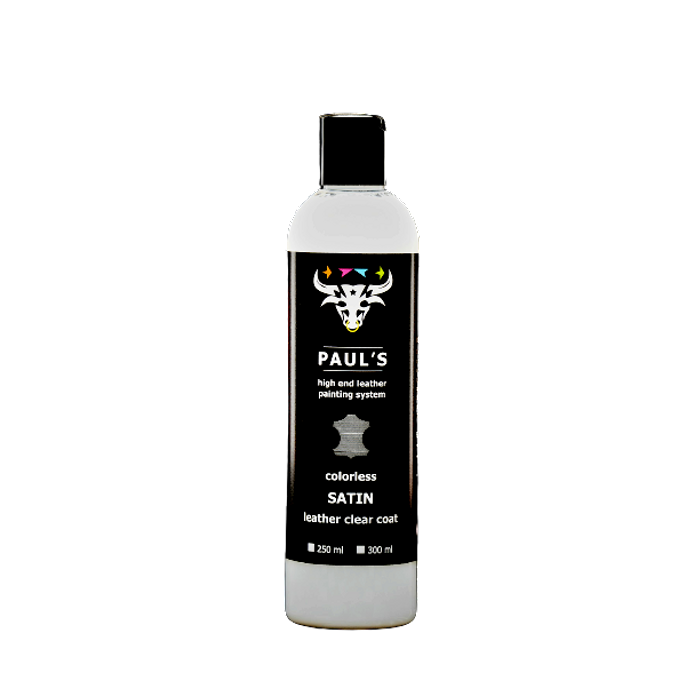 Lac satinat pentru vopsit piele Paul's Clear Coat Satin, 300ml