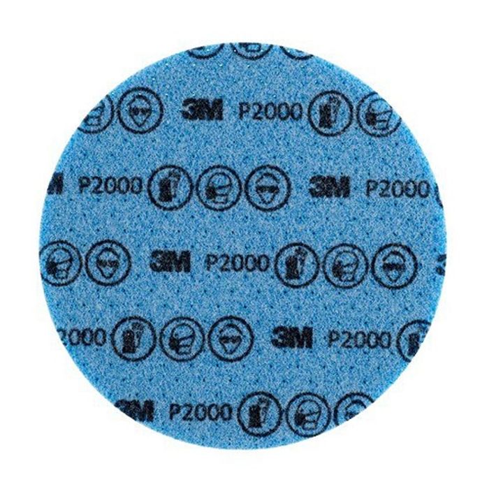 Disc abraziv flexibil 3M Hookit Abrasive Foam P2000, 75mm