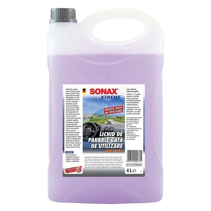 Lichid parbriz pentru vara Sonax Xtreme 4L, 272405