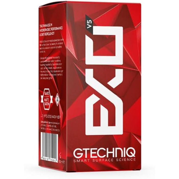 Coating ceramic hidrofob Gtechniq EXOv5 Ultra Durable Hydrophobic Coating – protecție 18–24 luni