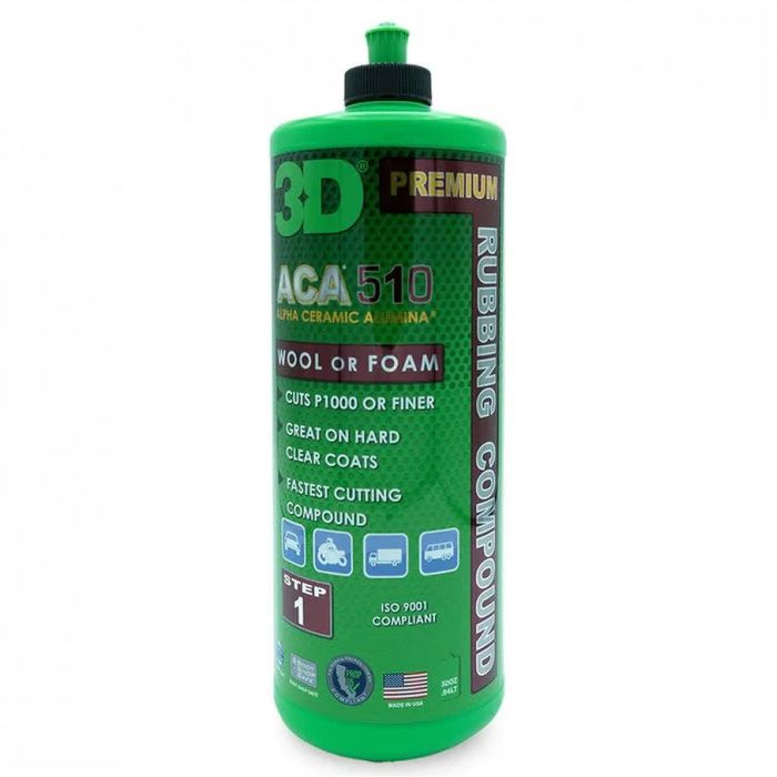 Pasta polish abraziva 3D ACA 510 X-Tra Cut Compound, 946ml