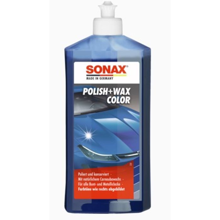 Polish la culoare cu ceara albastru Sonax Nanopro 500ml, 296200