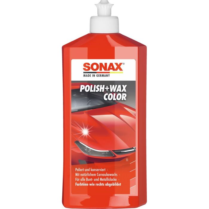Polish la culoare cu ceara Sonax Nanopro, rosu 250ml 296441