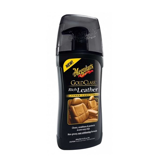 Solutie curatare, hidratare si protectie piele Meguiar's Gold Class Rich Leather, 400ml