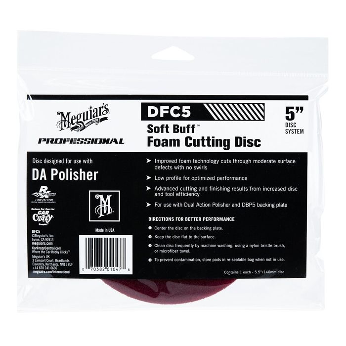 Burete polis abraziv - DA Foam Cutting Disc 5" Meguiar's DFC5