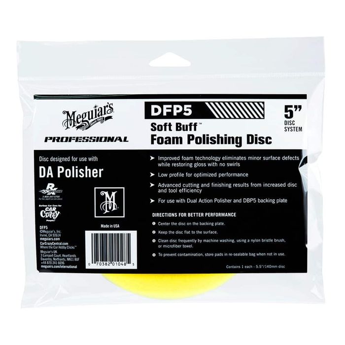 Burete polish moale 5" - Meguiar's DA Foam Polishing Disc 5" DFP5