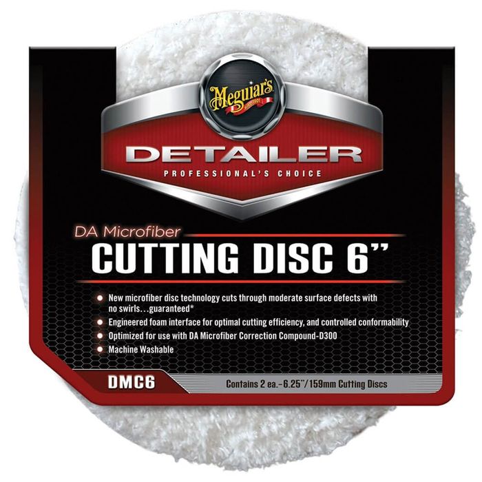 2x Pad polish abraziv microfibra - DA Microfiber Cutting Pad 6" Meguiar's DMC6