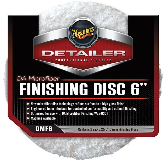 2x Pad Microfibra -  DA Microfiber Finishing Pad 6" Meguiar's DMF6