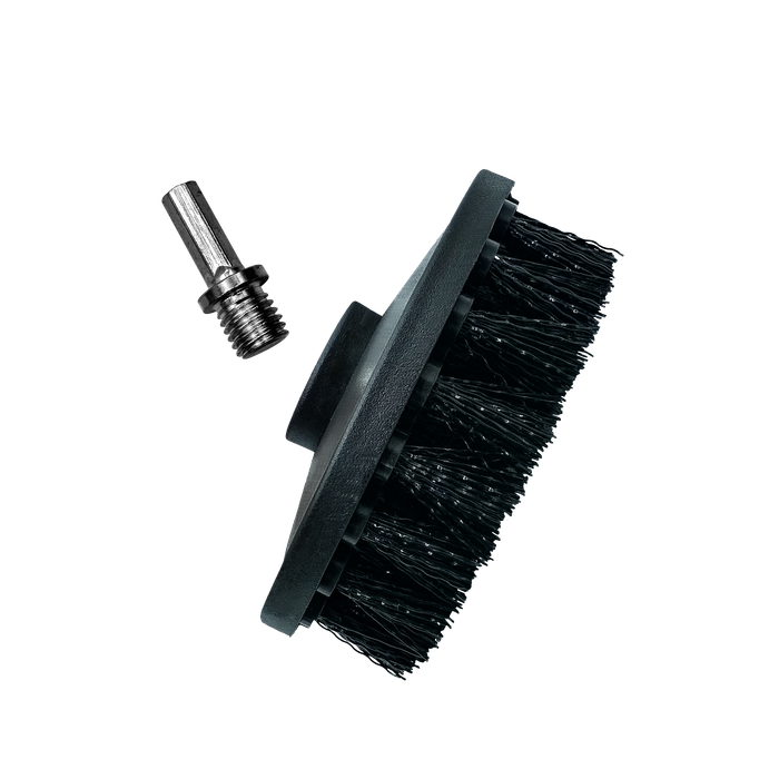 Perie Medie Textile ADBL Twister Medium 125mm – Adaptor M14, Bormașină și Șurubelniță Electrică