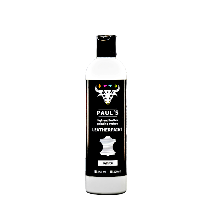 Vopsea pentru piele pigment alb Paul's Leather Paint 300ML