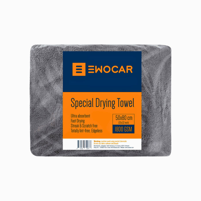 Prosop uscare auto din microfibre Twisted Loop 50x80cm,  1800GSM