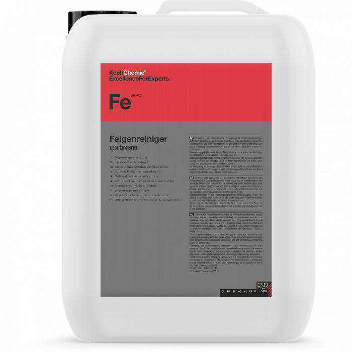 Solutie curatare jante acida concentrata Felgenreiniger Extrem Koch Chemie, 11kg