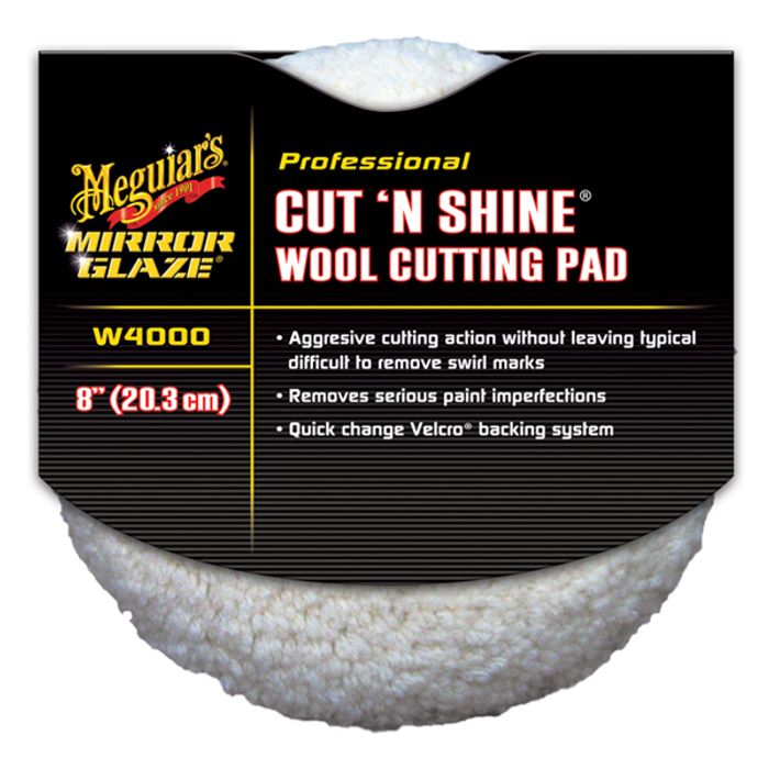 Blana polish Meguiar's Cut N Shine Wool Cutting Pad, 203mm